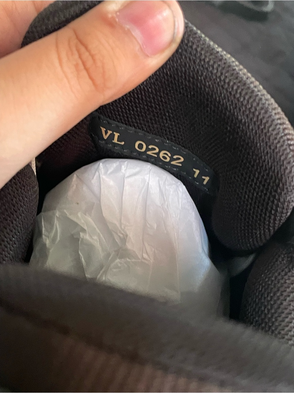 Louis Vuitton Black Low-Top Monogram Leather Sneakers with White Laces - Picture 6 of 6